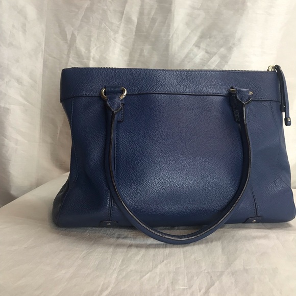 Kate Spade navy blue pebbled leather handbag - Picture 2 of 16